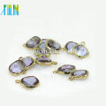 AAA Qualität 12 * 12mm quadratische Form schneiden facettierten Lavendel lila Kristall Charms Anhänger für Halskette Anhänger